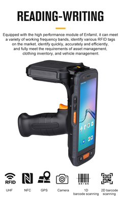 Android 13 PDA portatile impermeabile resistente agli urti robusto RFID UHF LF NFC lettore di scanner 2D per la raccolta dati